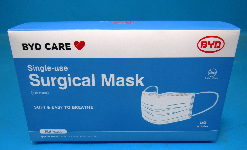 BYD Surgical Face Mask ASTM Level 3 934089 Used Medical Equipment