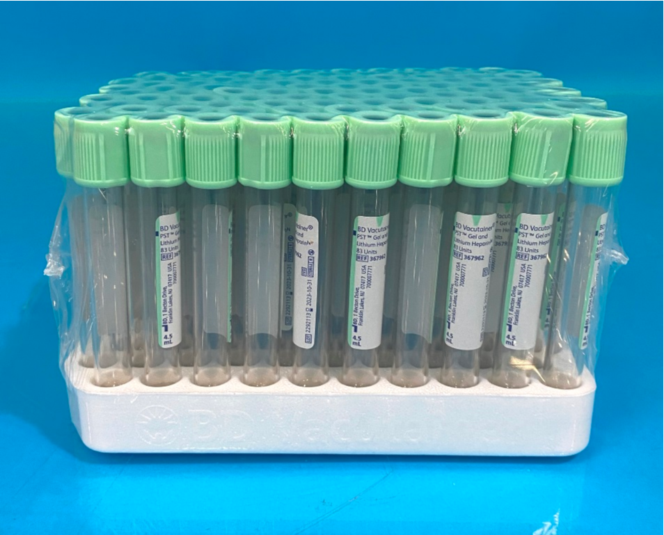 BD (Becton Dickinson) Venous Blood Collection Plasma Tube Vacutainer